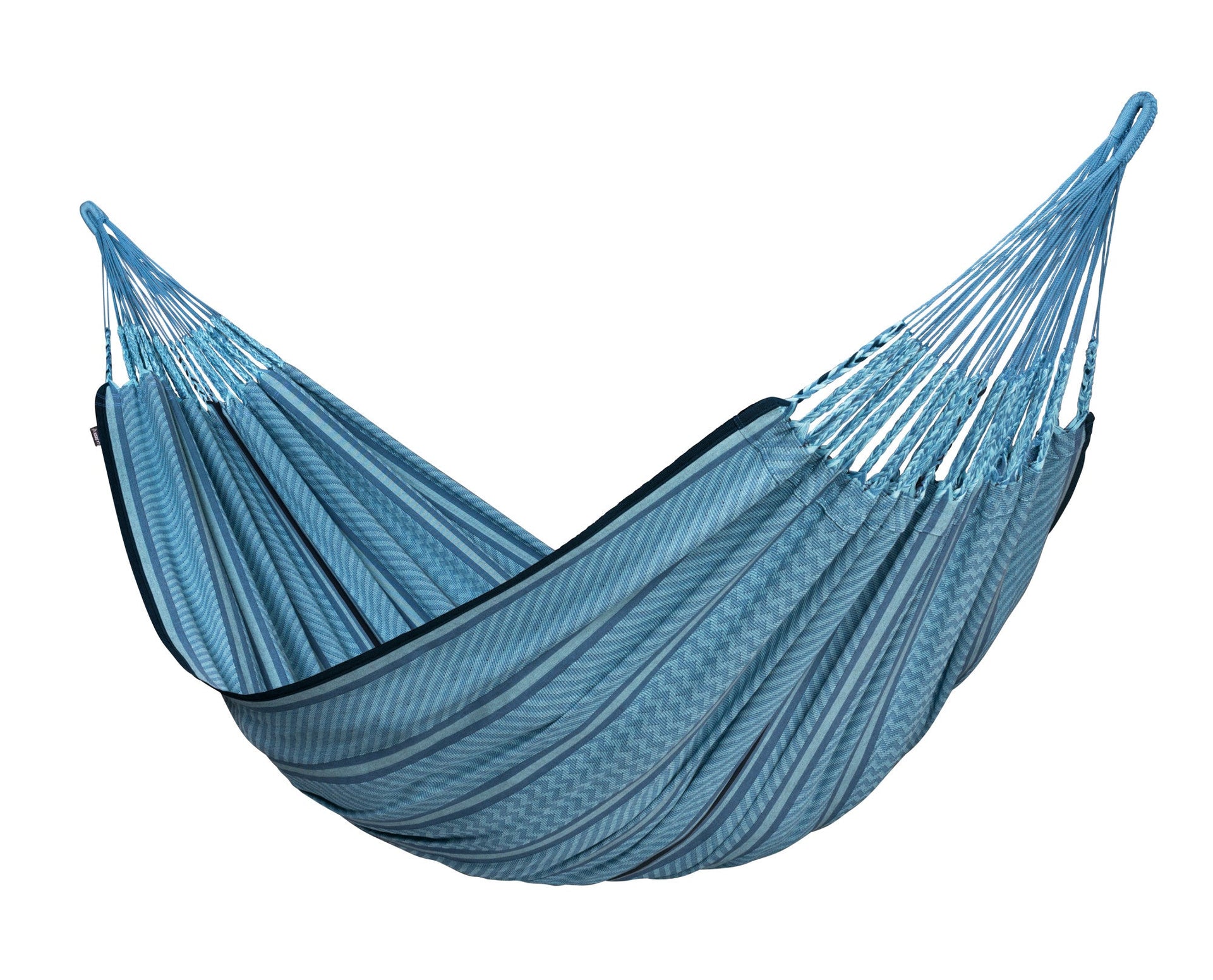 Flora Blue Zebra - Organic Cotton Kingsize Hammock