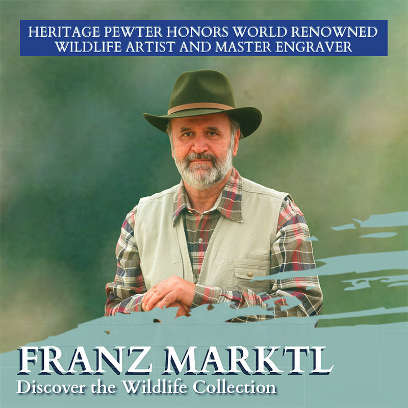 Pintail Duck Capitol Decanter and 2 Glasses with Chest Box