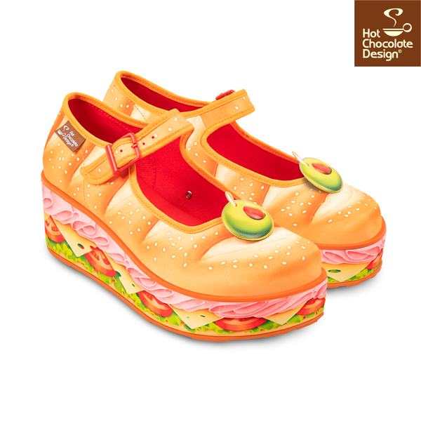Hot Chocolate Design Footlong Mary Jane Platform