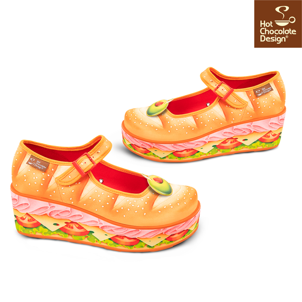 Hot Chocolate Design Footlong Mary Jane Platform