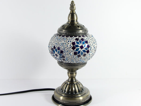 Turkish Mosaic Table Lamp with Bronze Finish - ACL2