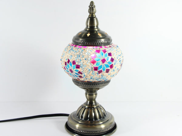 Turkish Mosaic Table Lamp with Bronze Finish - ACL2