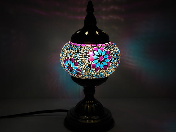 Turkish Mosaic Table Lamp with Bronze Finish - ACL2
