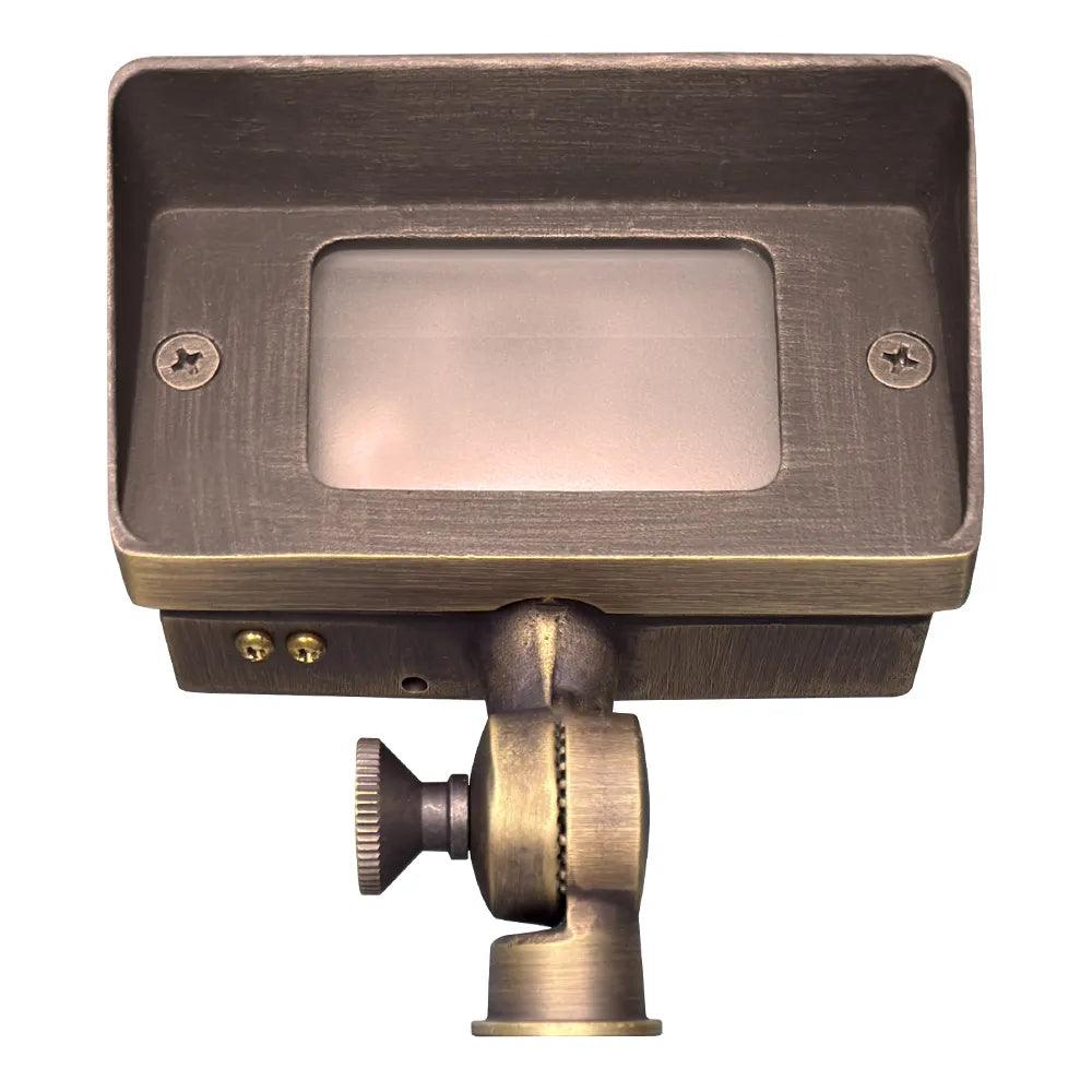 FPB01 Brass 12V Low Voltage Rectangular LED Directional Floodlight Adjustable Lighting G4 Socket