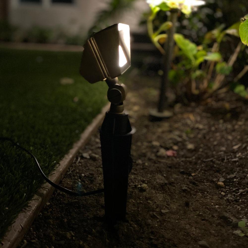 FPB01 Brass 12V Low Voltage Rectangular LED Directional Floodlight Adjustable Lighting G4 Socket