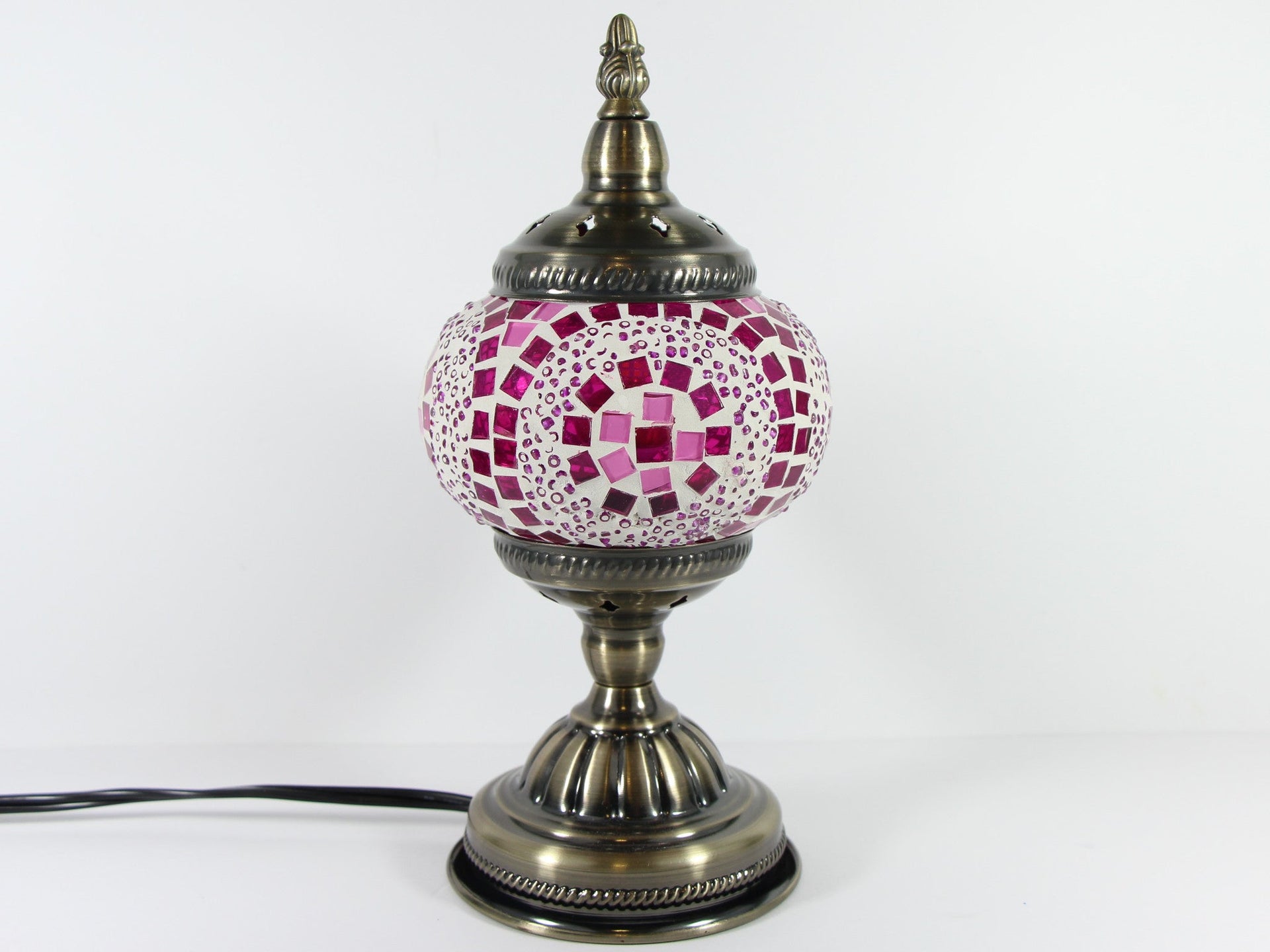 Turkish Mosaic Table Lamp with Bronze Finish - ACL3