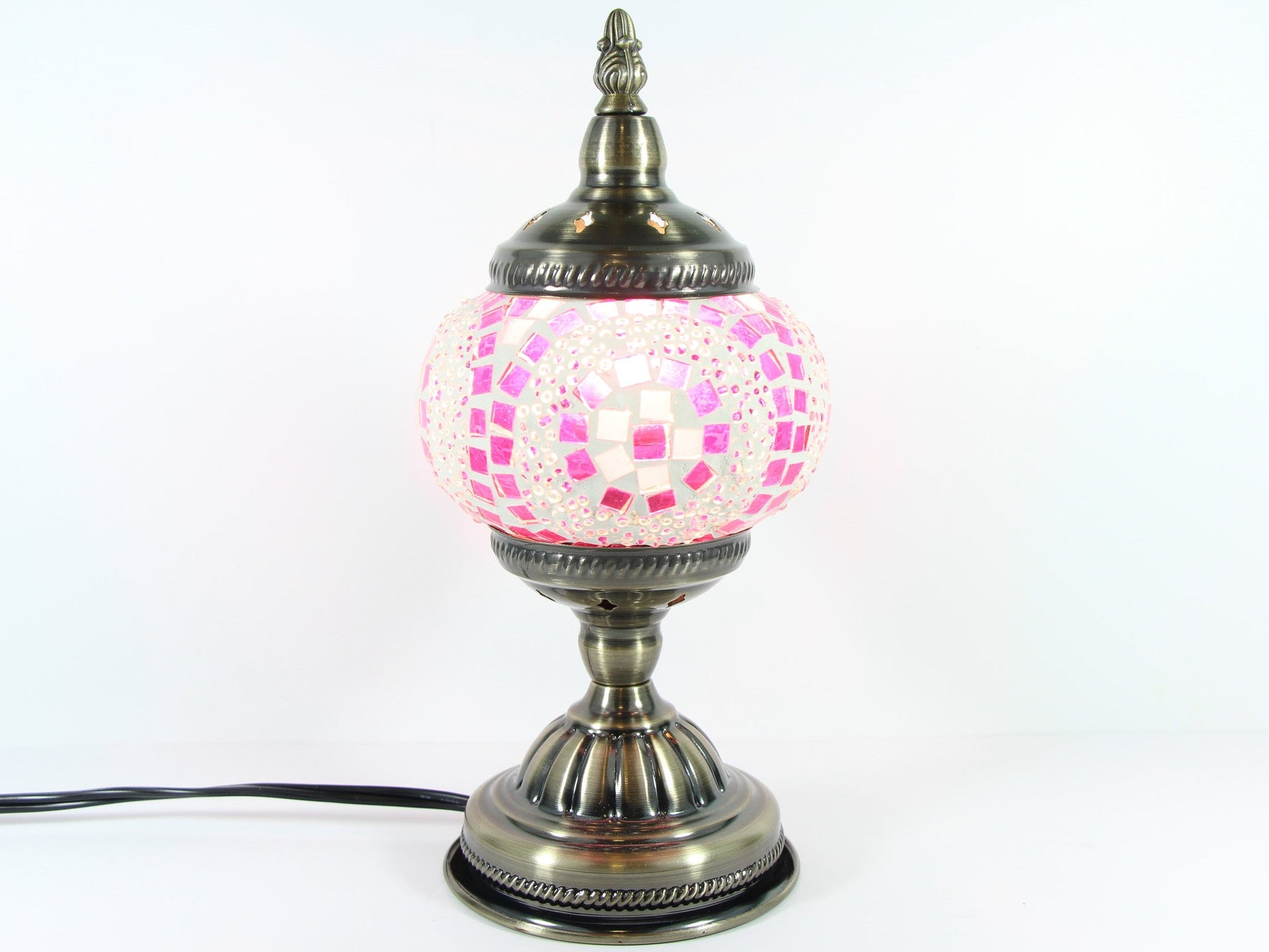 Turkish Mosaic Table Lamp with Bronze Finish - ACL3
