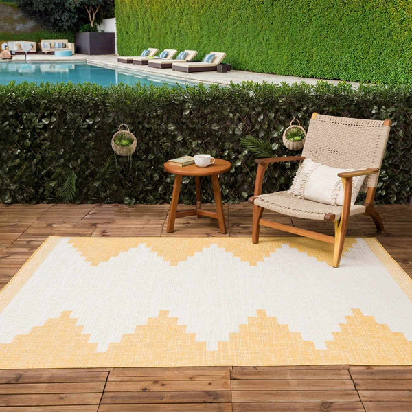 Djugun Yellow Outdoor Rug