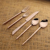 Fairfax PVD 5 Pc. Flatware Set - PVD Bronze / 5 Piece (Serves 1)