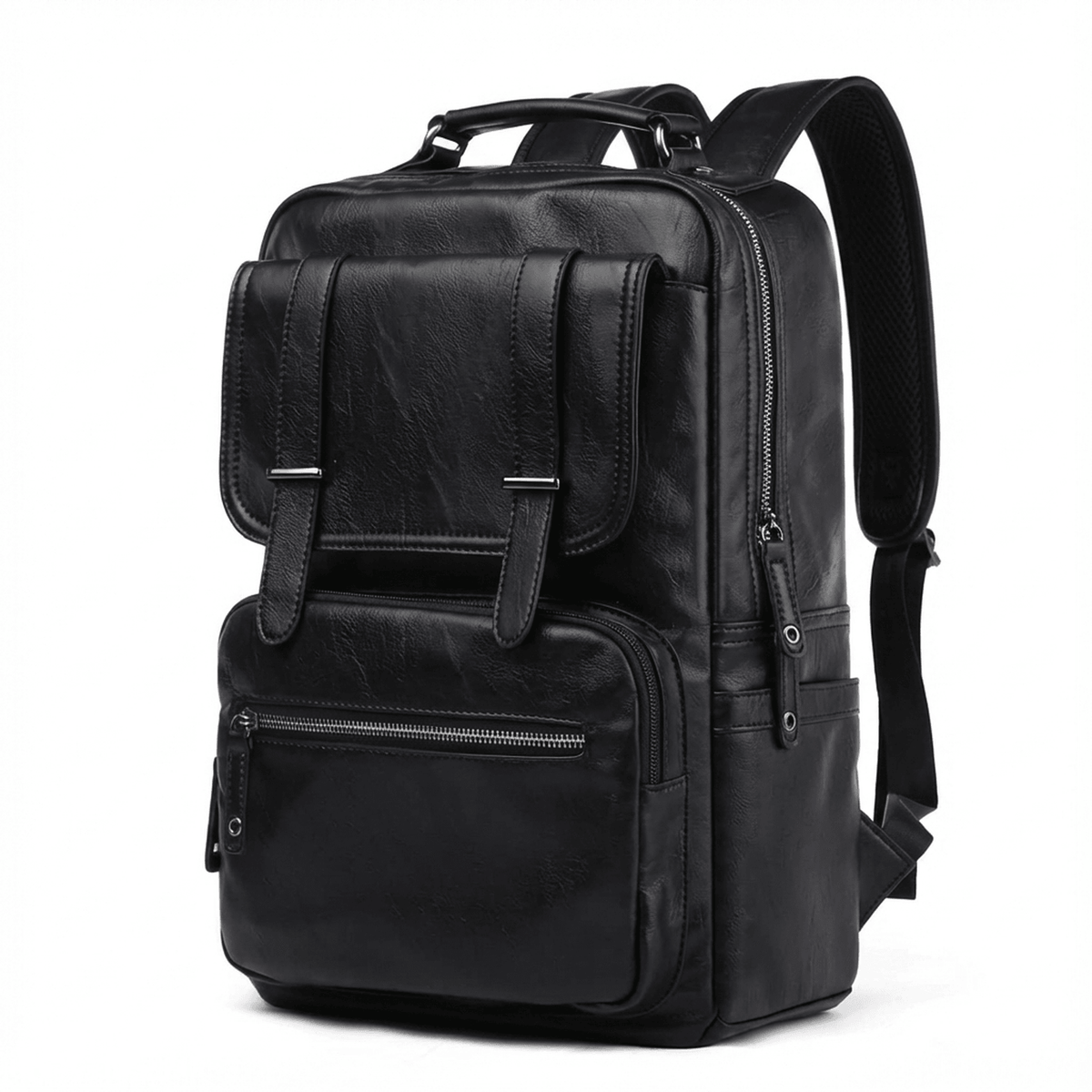 Men's Vegan Leather Backpack – Structured Travel Carry