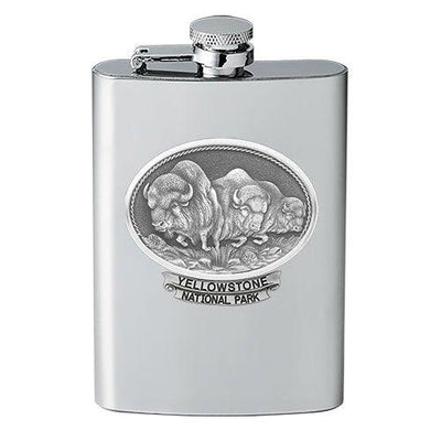 Buffalo Yellowstone National Park Flask