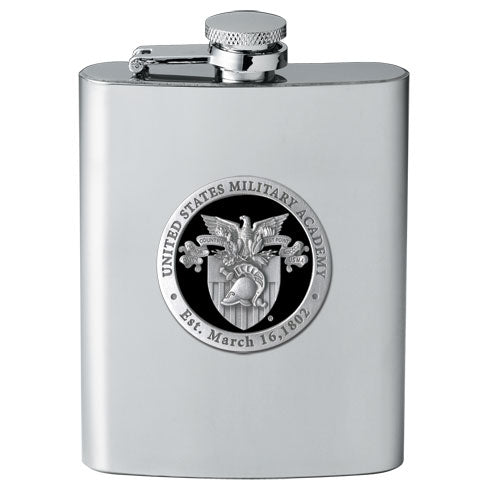 United States Military Academy Crest Flask