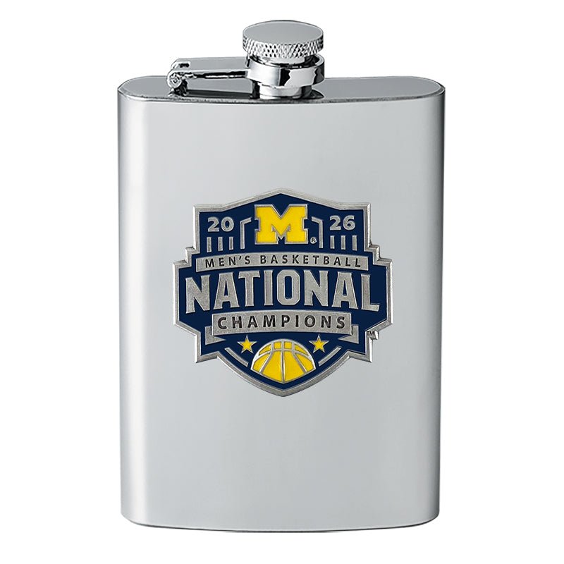2026 Michigan Basketball Championship Flask