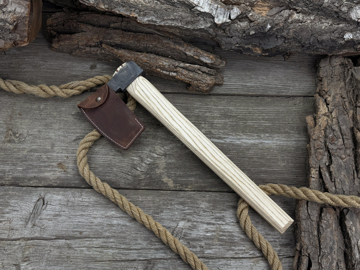 Hand-Forged Carpenter's Axe with Belt Loop, 0.84 kg (1.85 lb)