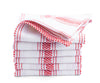 Kitchen Hand Towels - Striped Tea Towels - FT13 Red / 18x28"
