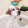 Soft Dog Cat Pet Bath Scrubber Massager Brush With Shampoo Dispenser