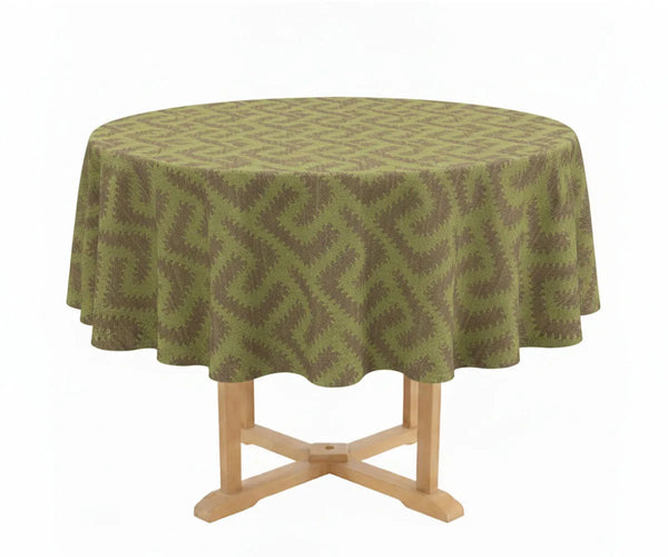 Round Block Print Tablecloths