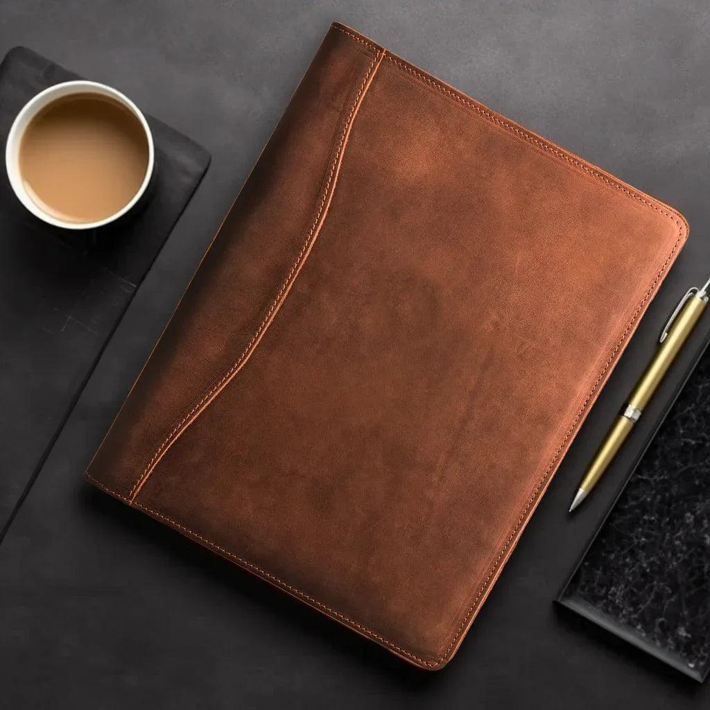 Falit Leather Folio | Handmade Leather Padfolio -