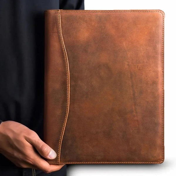 Falit Leather Folio | Handmade Leather Padfolio -