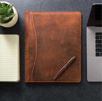Falit Leather Folio | Handmade Leather Padfolio -