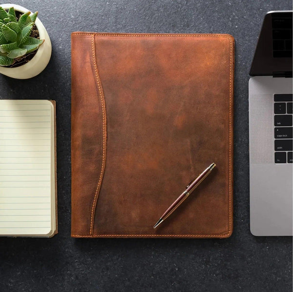 Falit Leather Folio | Handmade Leather Padfolio -
