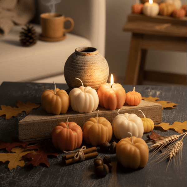Pumpkin Candle | Rustic Candle | Autumn Candle