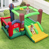 Kids Castle Slide Bouncer 6-in-1 Inflatable Castle with Trampoline and 680W Blower
