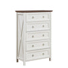 Farmhouse 5 Drawers Dresser Chests for Bedroom