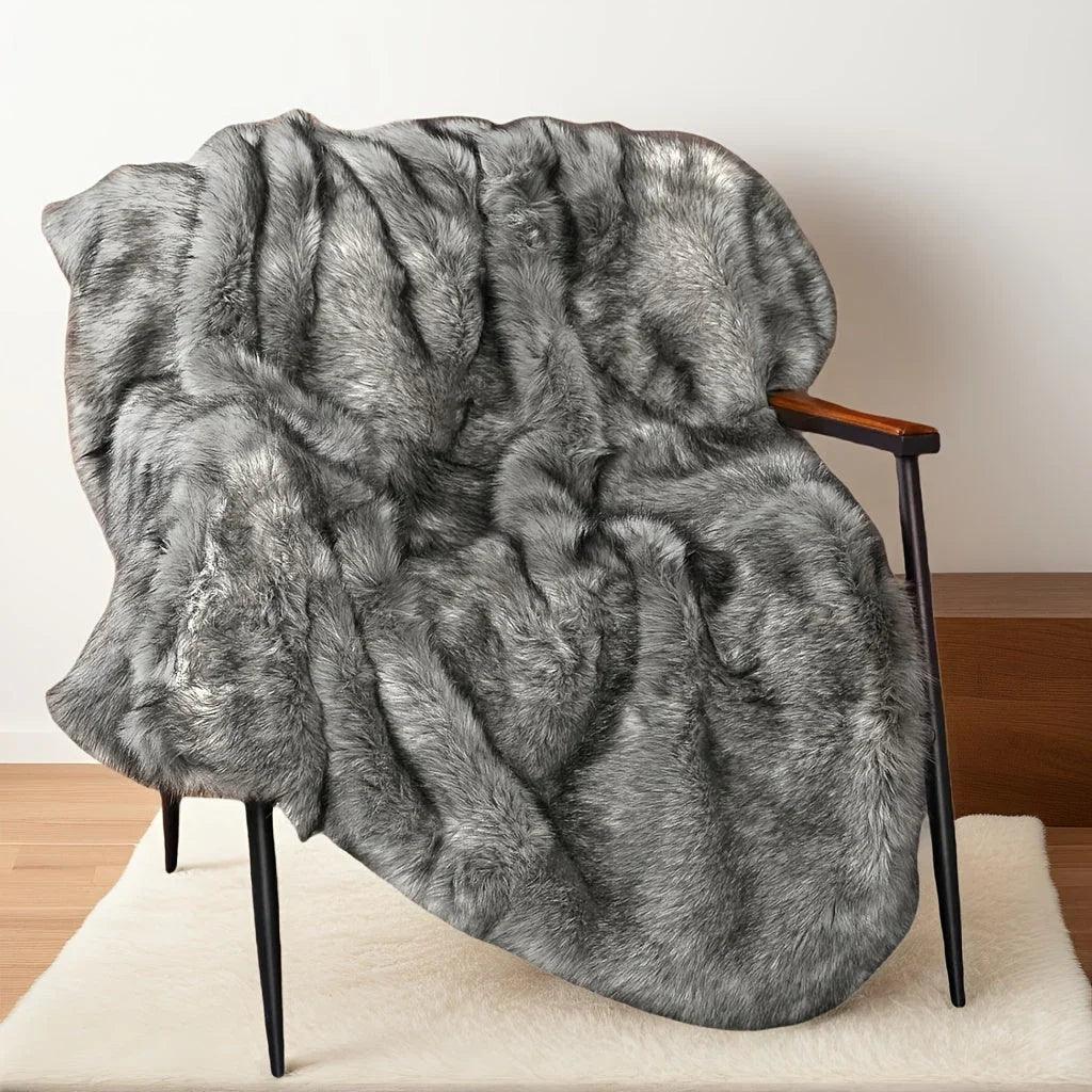 Faux Fur Blanket - Super Soft 1000GSM 60x80