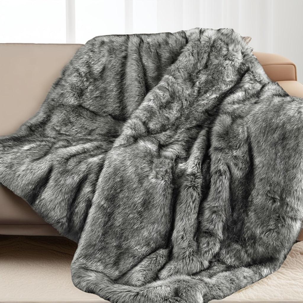 Faux Fur Blanket - Super Soft 1000GSM 60x80