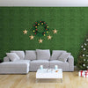 12 Pieces 20 x 20 Inch Artificial Boxwood Wall Panels with Insertable Branches - Green