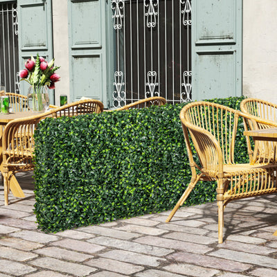 Faux Greenery Room Divider Decorative Privacy Screen Fence Hedge Wall-M