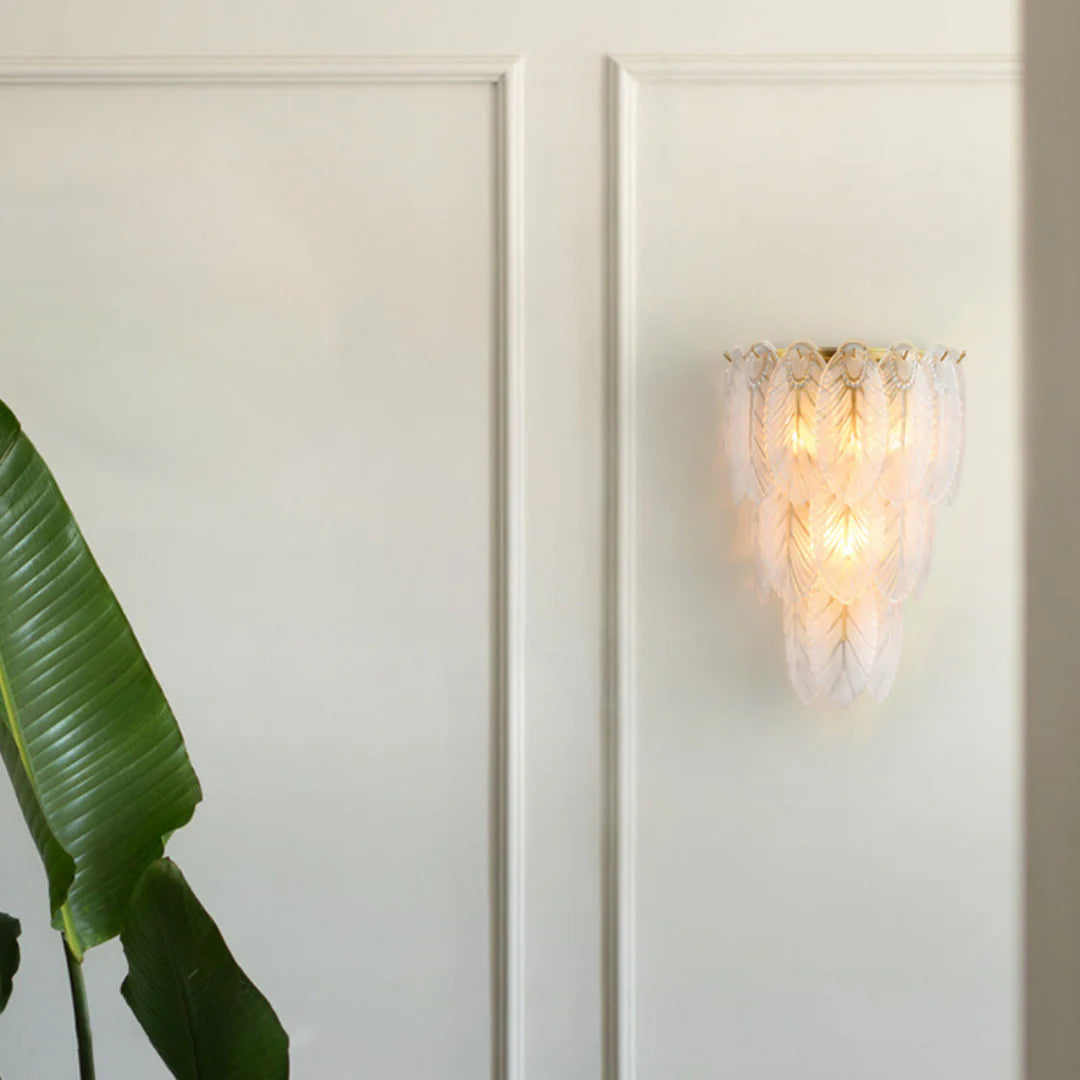 Feather Crystal Wall Lamp