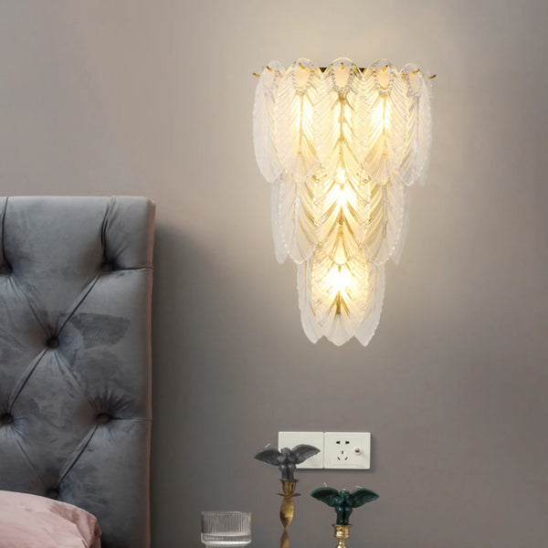 Feather Crystal Wall Lamp