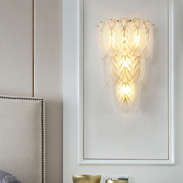 Feather Crystal Wall Lamp