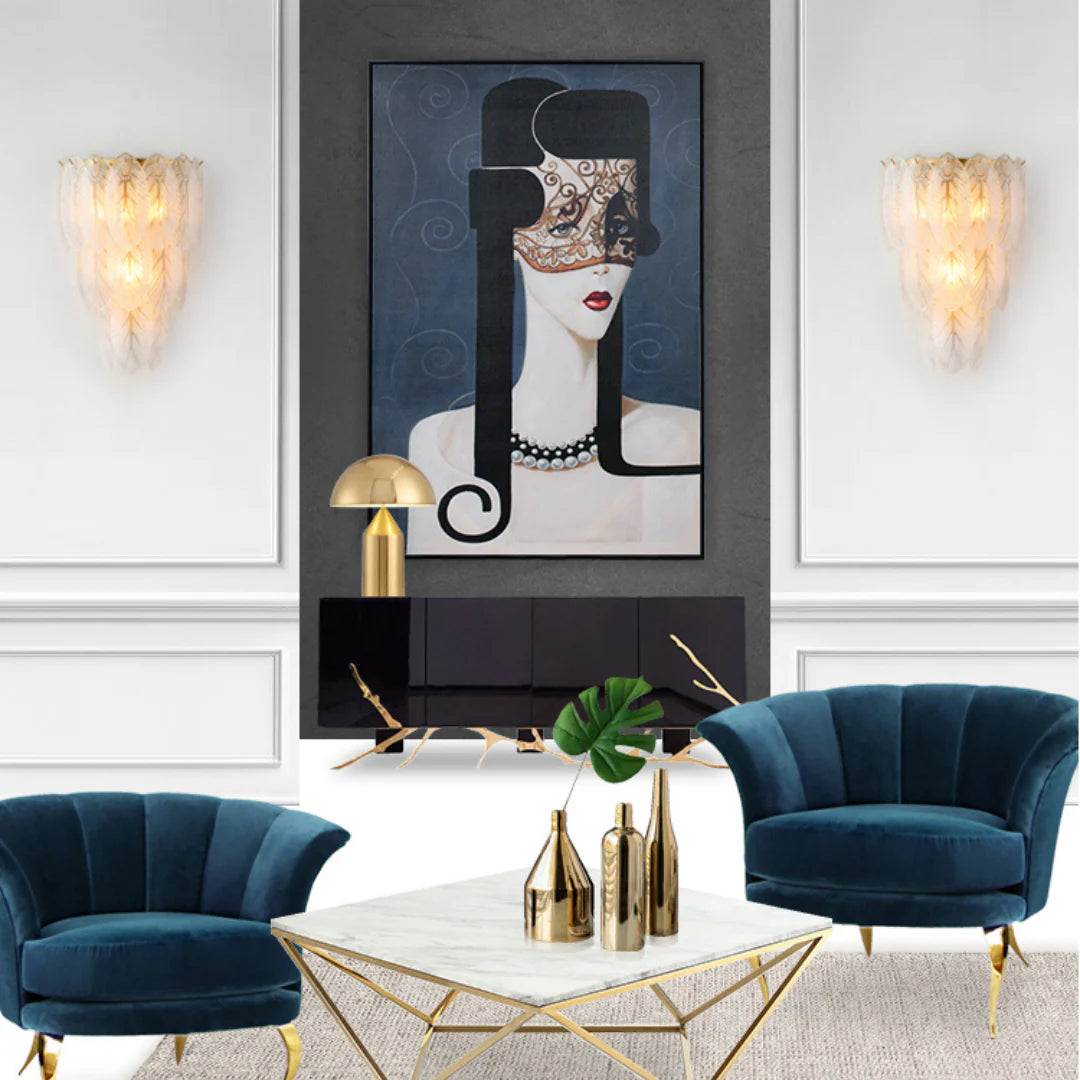 Feather Crystal Wall Lamp