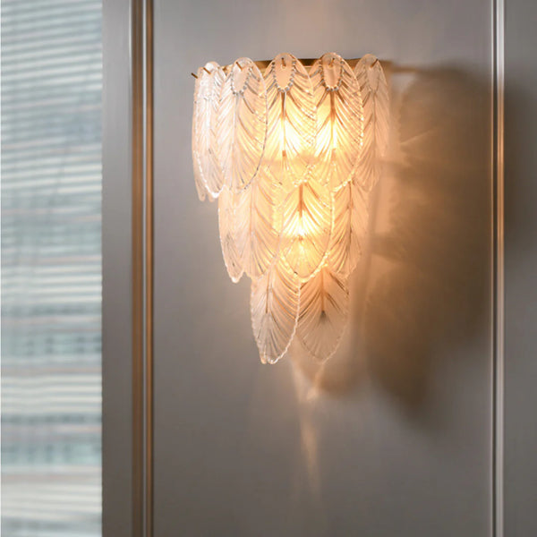 Feather Crystal Wall Lamp
