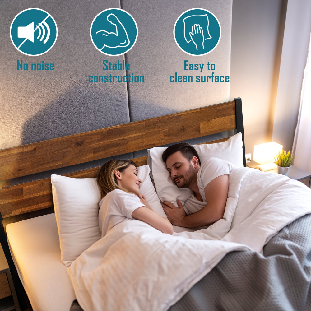 Acacia Callisto Deluxe Solid Wood Bed Frame