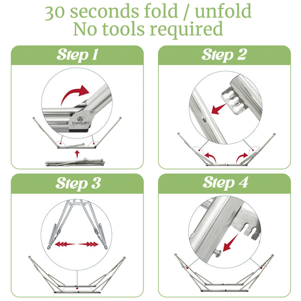 Tranquillo Universal Stainless Steel Hammock Stand