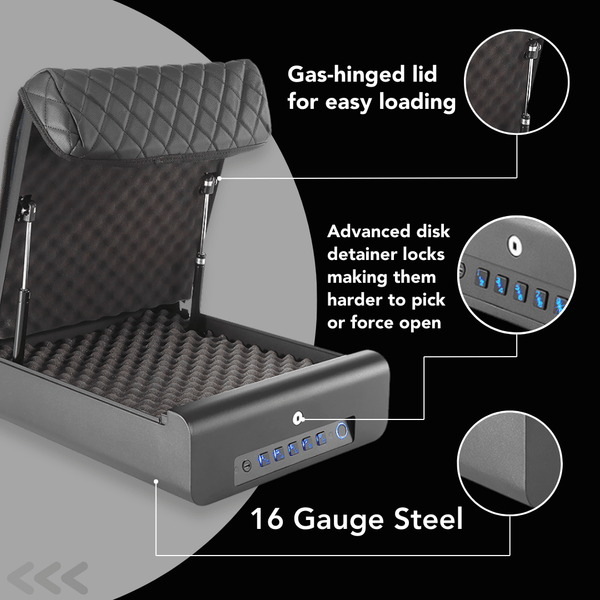 BoostedSafe Elite: Fingerprint, Key & Digital Combo