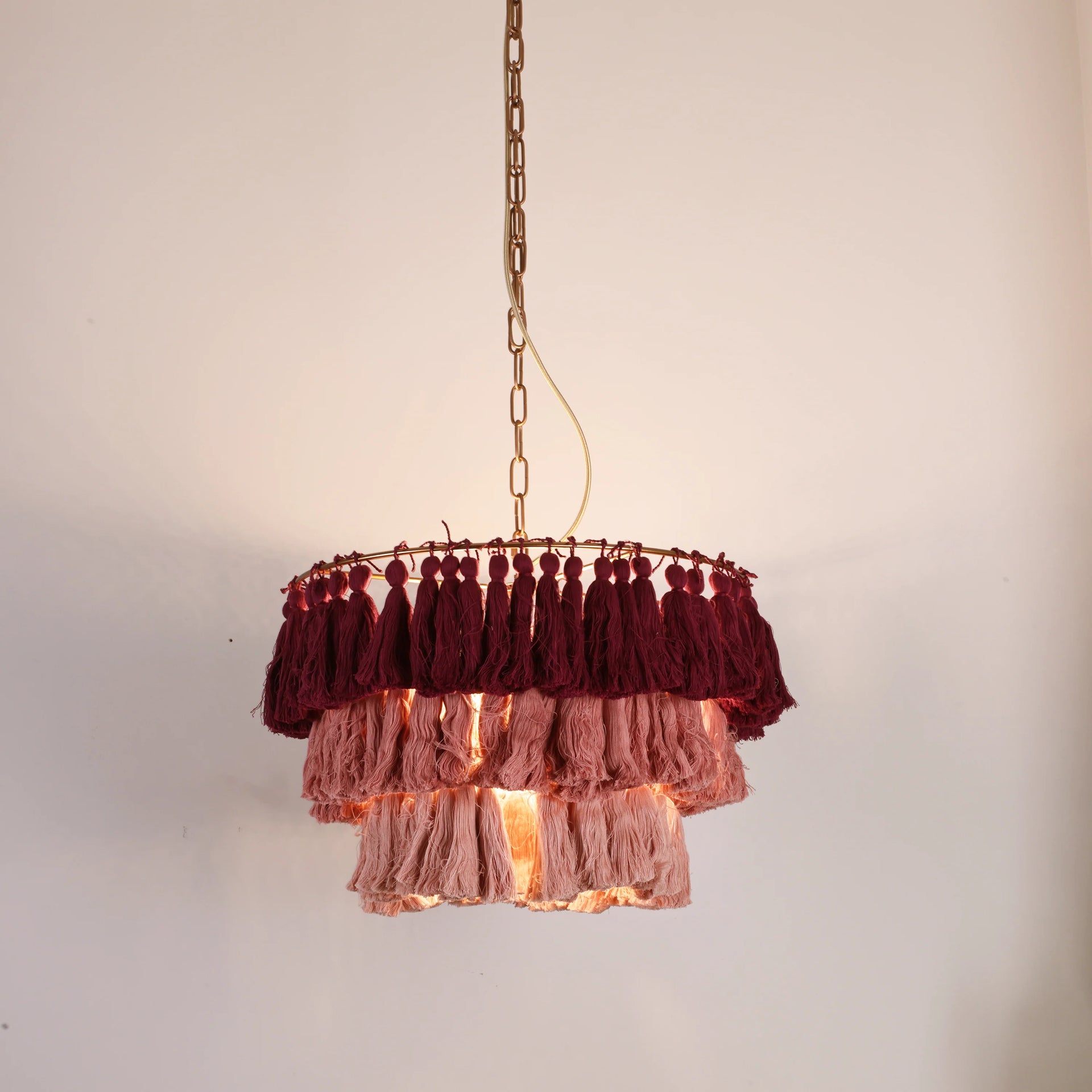Fela Fabric Tassel Chandelier