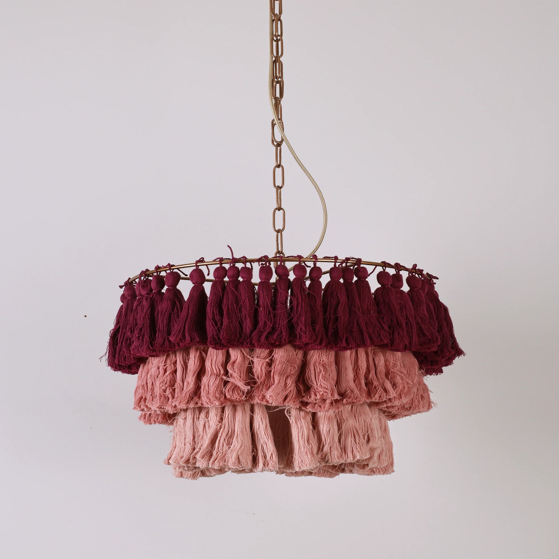 Fela Fabric Tassel Chandelier
