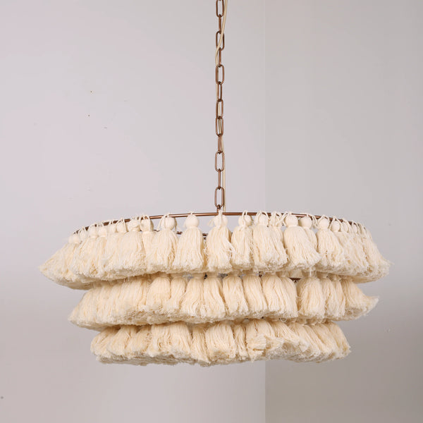 Fela Fabric Tassel Chandelier