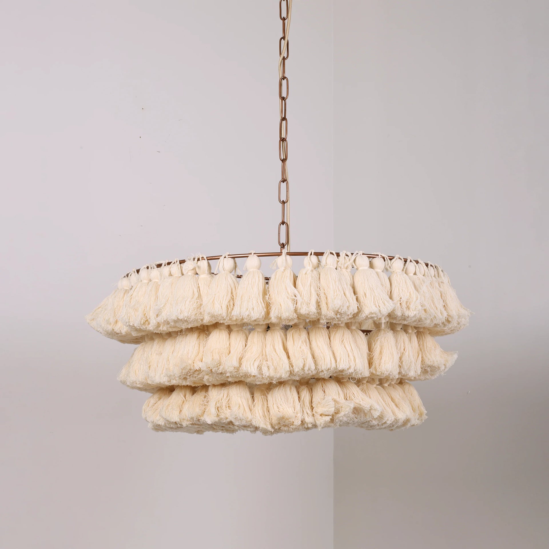 Fela Fabric Tassel Chandelier