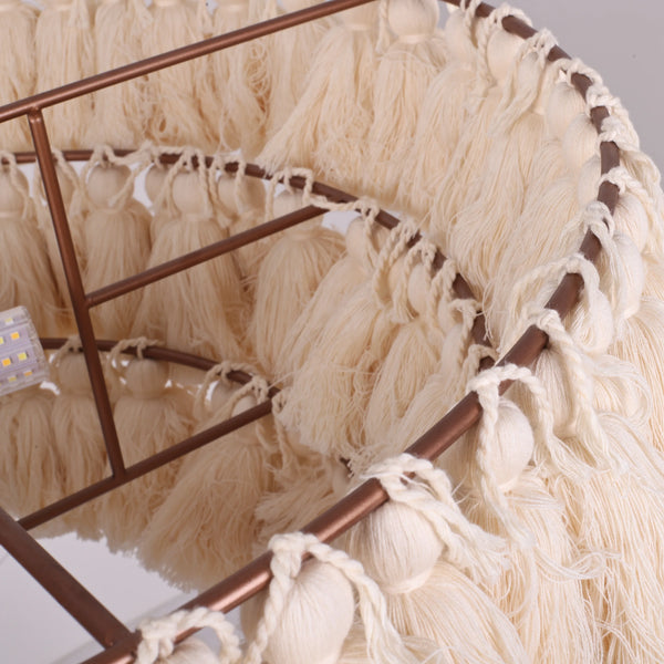 Fela Fabric Tassel Chandelier