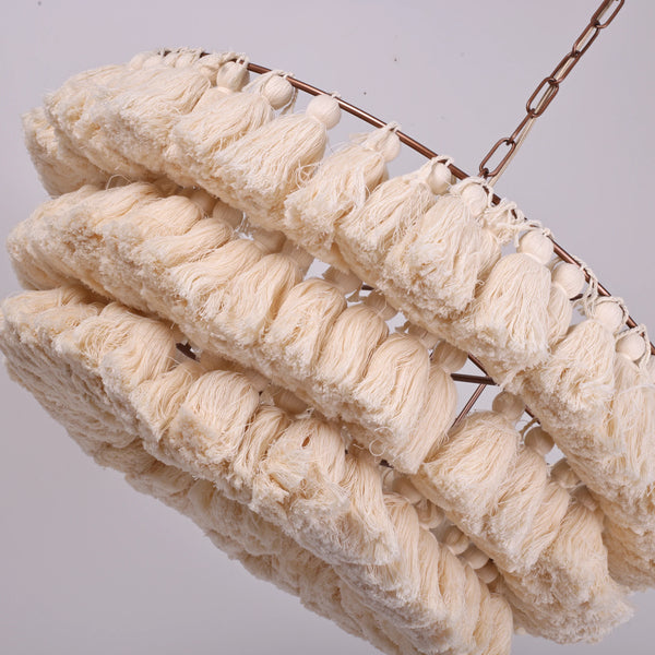 Fela Fabric Tassel Chandelier