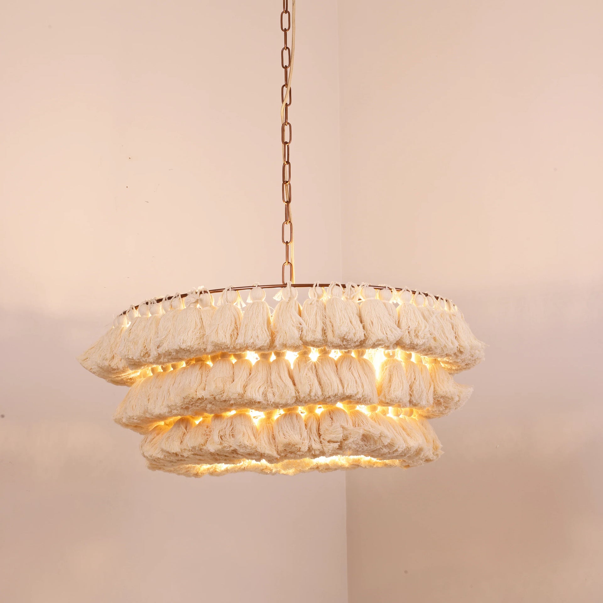 Fela Fabric Tassel Chandelier