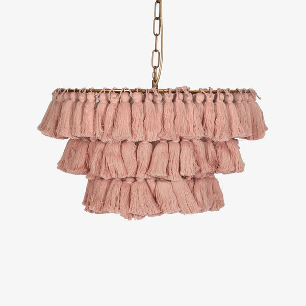 Fela Fabric Tassel Chandelier