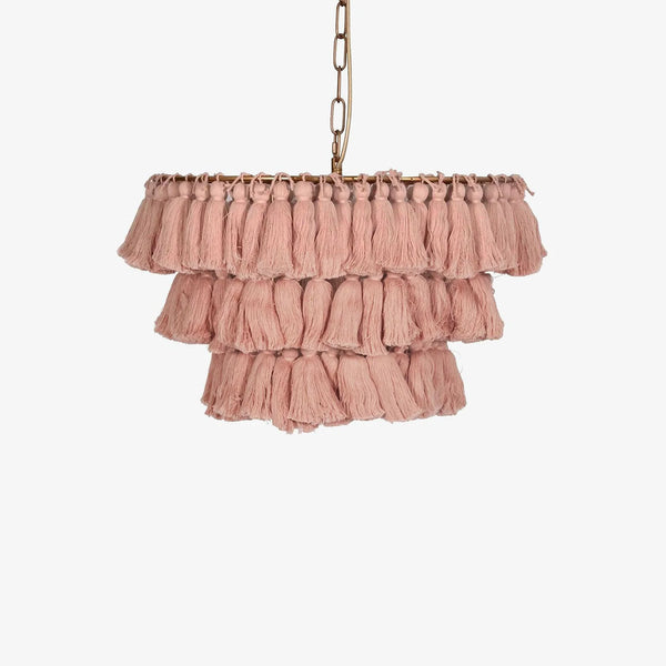 Fela Fabric Tassel Chandelier