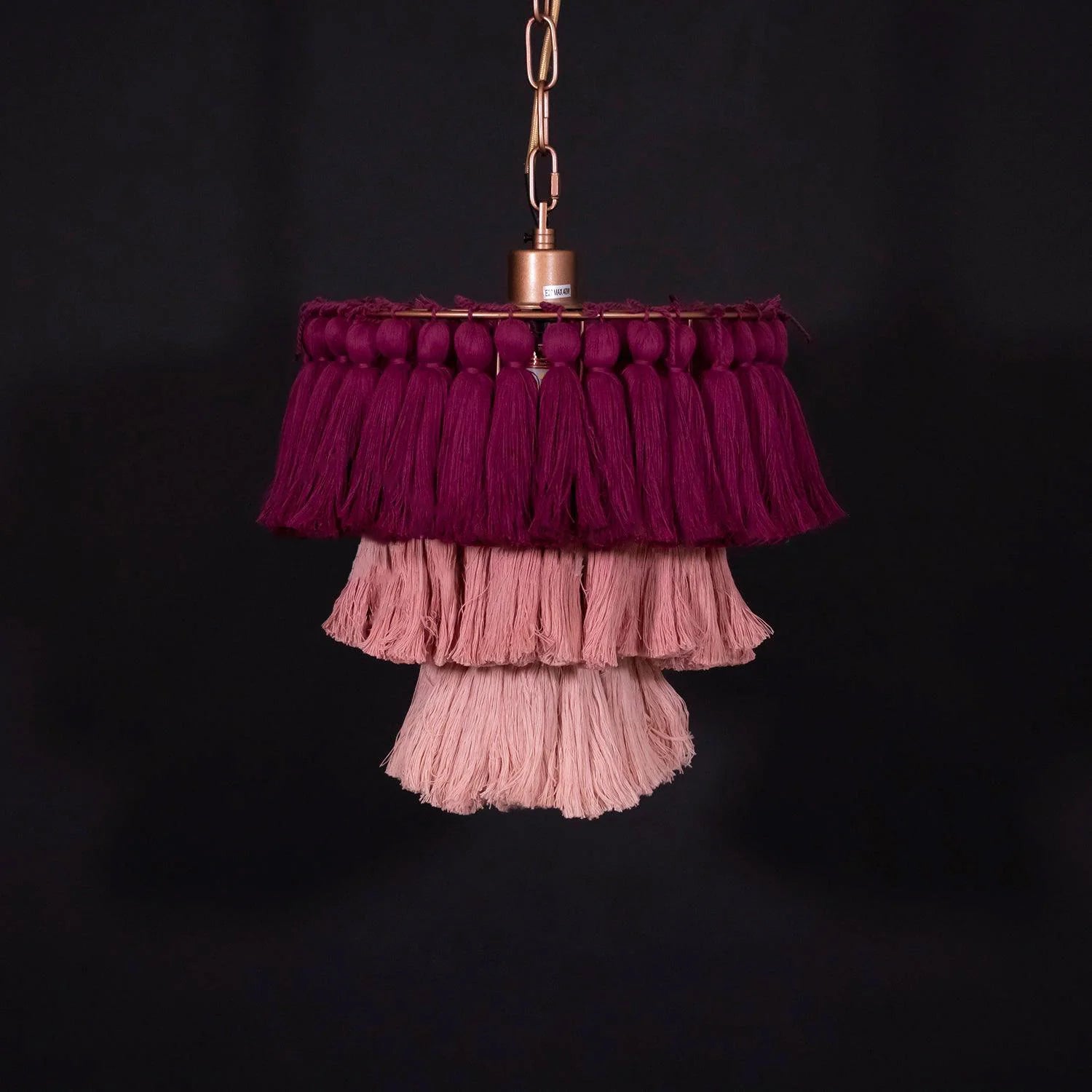Fela Fabric Tassel Chandelier